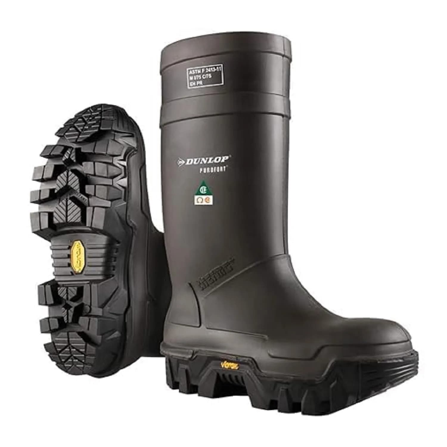 DUNLOP Explorer Safety Work Boots with Vibram Sole | Cold & Hazard Protection (120 chars)