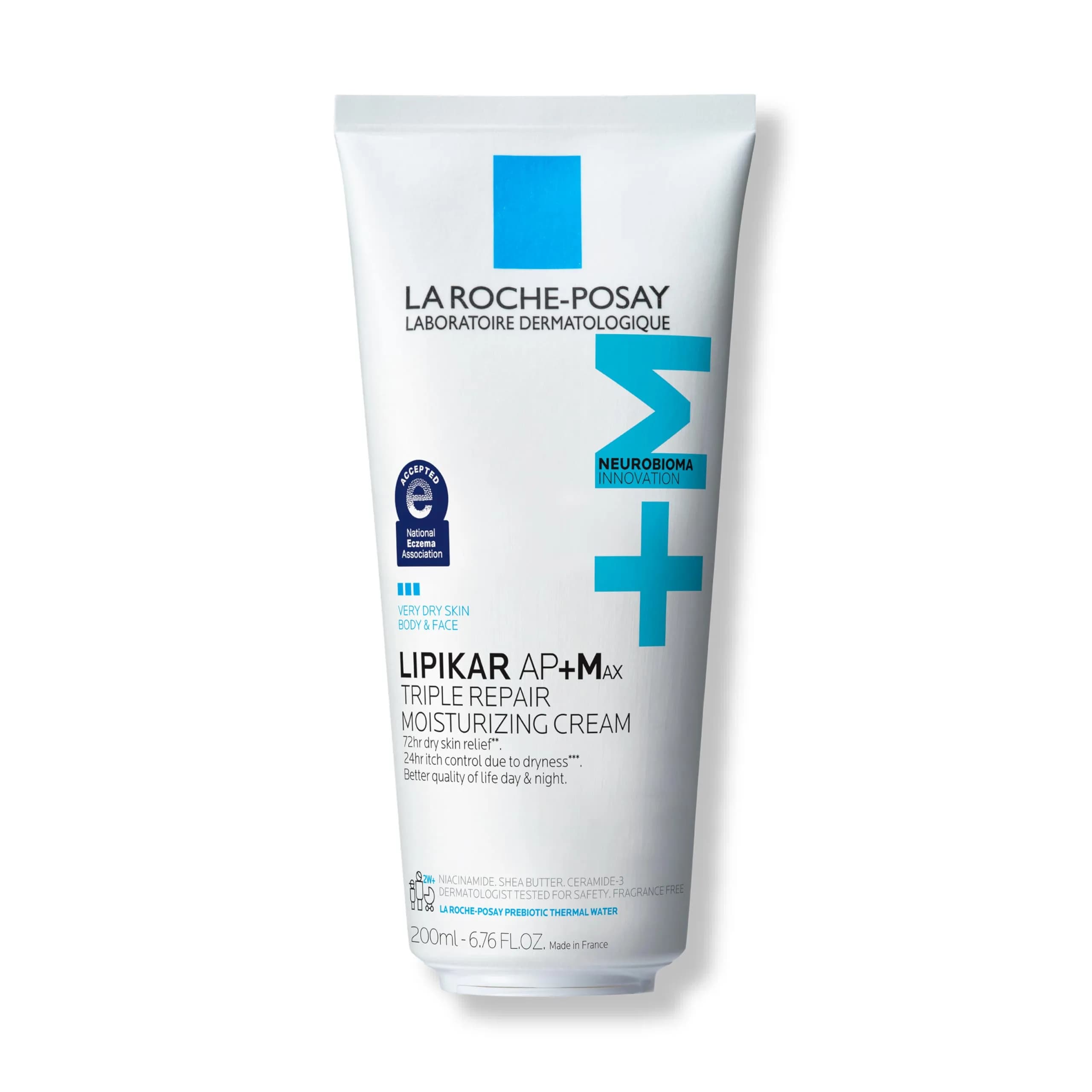 La Roche-Posay Lipikar AP+MAX Triple Repair Moisturizing Body Cream 200ml (6.76 Fl Oz) | Clinically Proven Dry Skin Relief - main product image