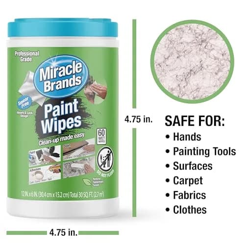 MiracleWipes Surface Cleaning Wipe 60 Count | Heavy-Duty & Gentle on Skin thumbnail 4