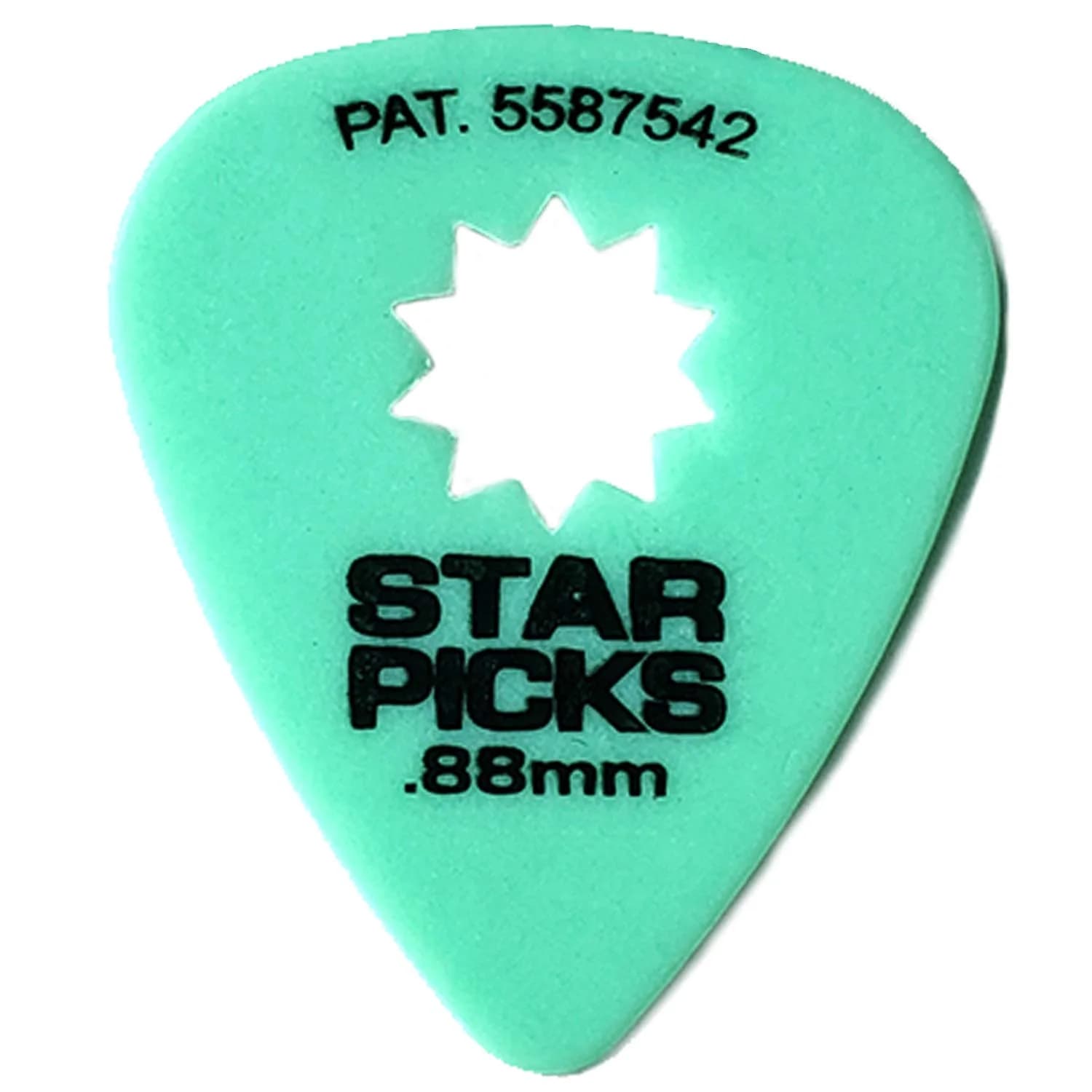 Everly Star Guitar Picks 1.14mm Purple (72 Pack) | Patented Star Grip for Maximum Control — Green