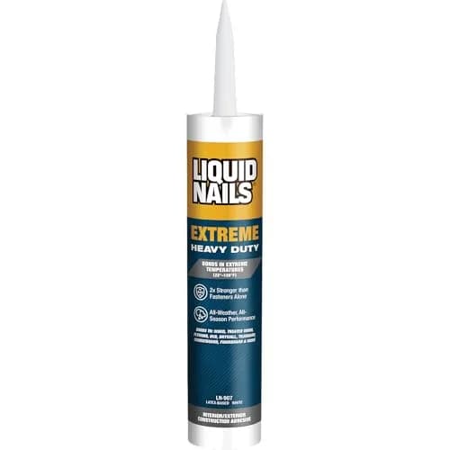 Liquid Nails LN-907 10 oz White Heavy Duty Construction Adhesive | Extreme All-Weather Bonding thumbnail 1