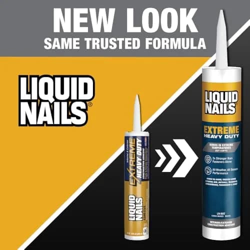 Liquid Nails LN-907 10 oz White Heavy Duty Construction Adhesive | Extreme All-Weather Bonding thumbnail 2