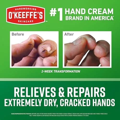 O'Keeffe's Working Hands Hand Cream Jar 192.7 g (6.8 oz) | Intensive Hydration for Extremely Dry Skin thumbnail 2