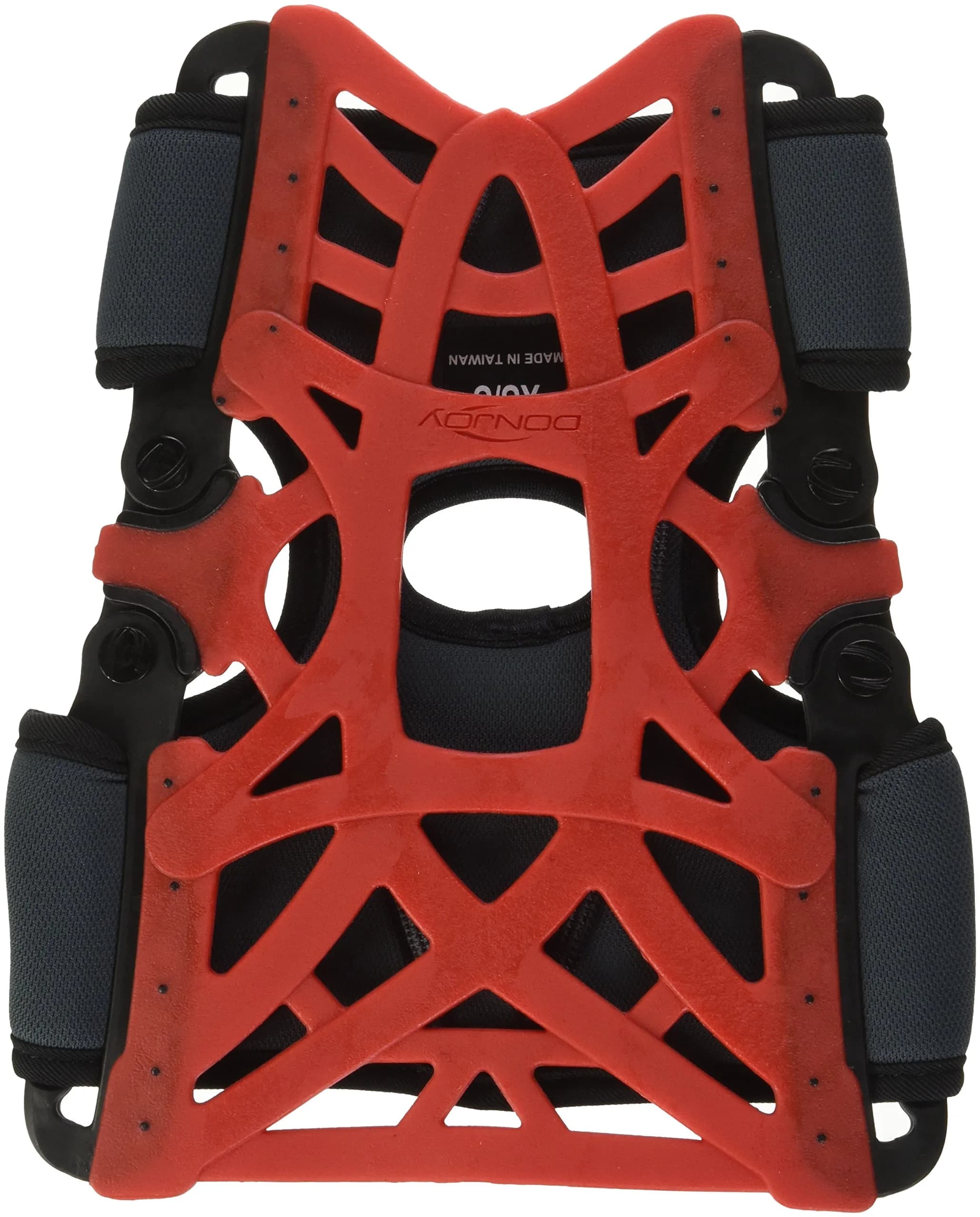 DonJoy Reaction Web Knee Brace with Compression Sleeve for Front of Knee Pain, Mild Arthritis, Kneecap Misalignment & Overuse Injuries | Grey | Medium/Large (0.23 kg) — Red / X-Small/Small
