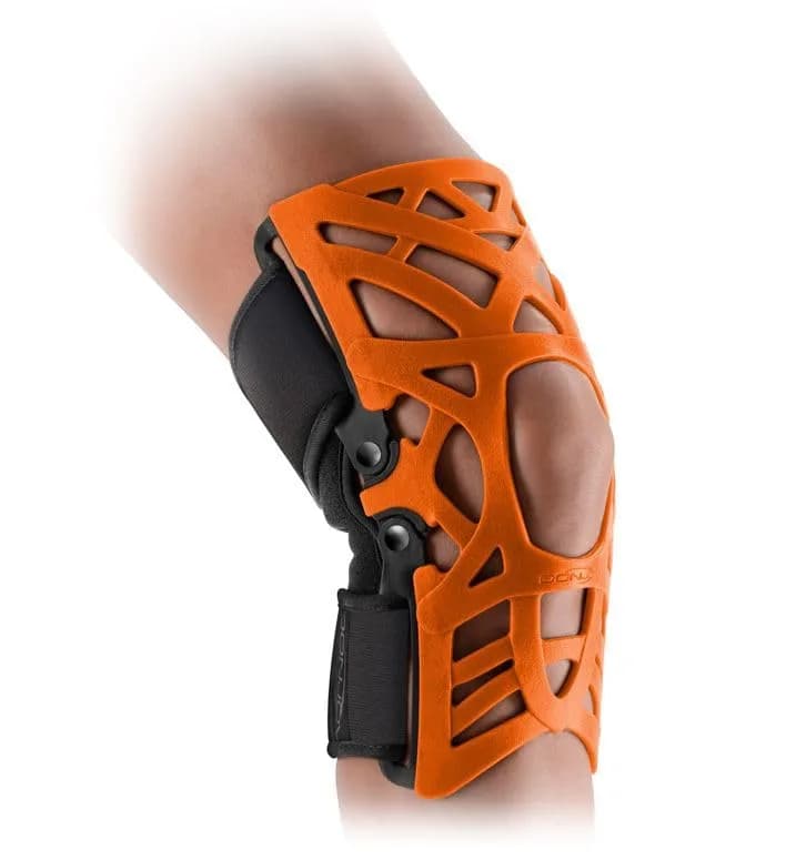 DonJoy Reaction Web Knee Brace with Compression Sleeve for Front Knee Pain, Mild Arthritis, Kneecap Misalignment & Overuse Injuries - Red - X-Large/2X-Large thumbnail 2