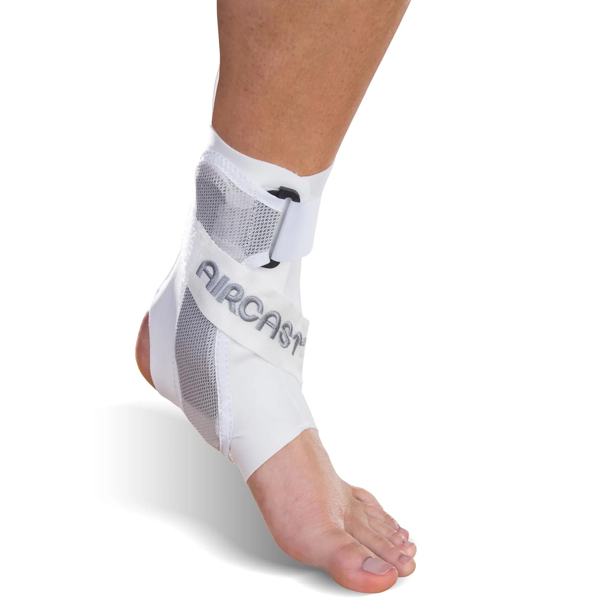 AIRCAST A60 Ankle Support Brace for Left Foot - Small | Mild Support for Chronic Instability & Injury Prevention — White (Left Foot) / Small