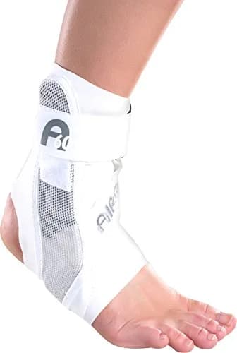 AIRCAST A60 Ankle Support Brace, Right Foot, White, Small | Mild Support for Chronic Instability thumbnail 1