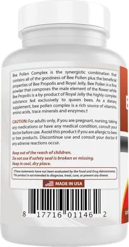 Best Naturals Bee Pollen Complex 1000 mg | Unflavored Dietary Supplement for Adults thumbnail 7
