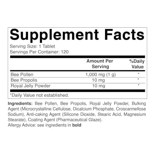 Best Naturals Bee Pollen Complex 1000 mg | Unflavored Dietary Supplement for Adults thumbnail 2