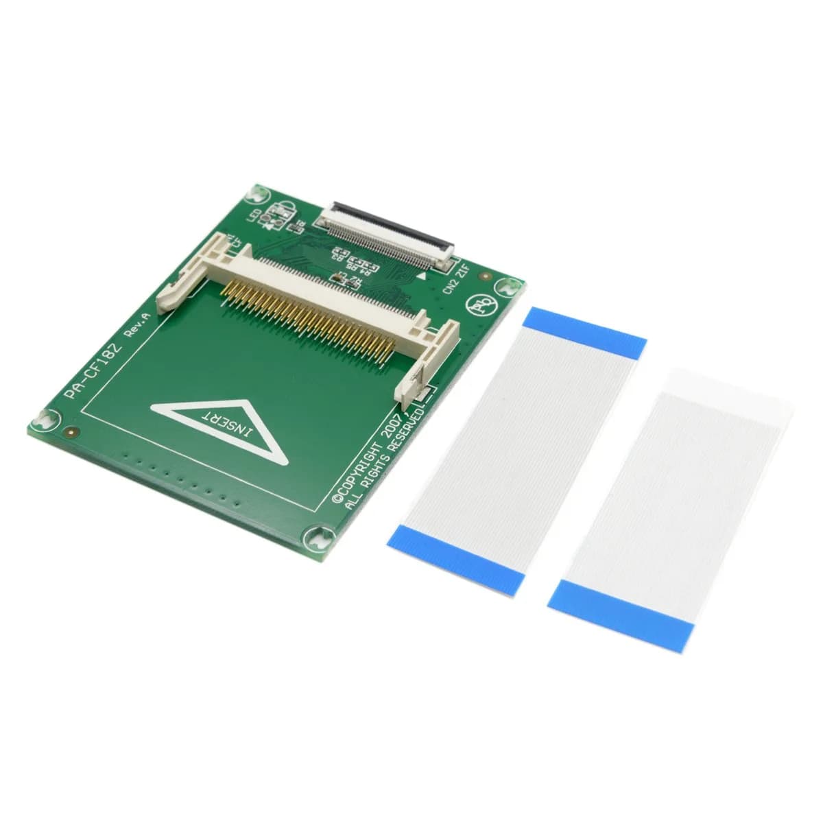 CY 1.8" CF to ZIF SSD HDD Adapter with 2 ZIF Cables | True IDE Mode, Plug-and-Play - main product image