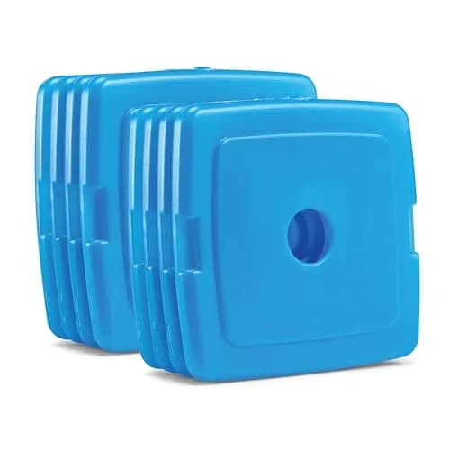 Fit & Fresh Cool Coolers Kids Ice Packs 8 Pack Blue | Slim, Reusable & Long-Lasting Ice Packs for Lunch & Camping thumbnail 8
