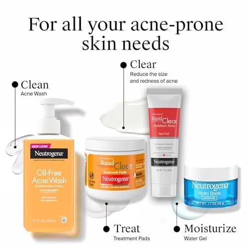 Neutrogena Rapid Clear Stubborn Acne Spot Treatment Gel 1 oz | Maximum Strength 10% Benzoyl Peroxide for Acne Prone Skin thumbnail 8