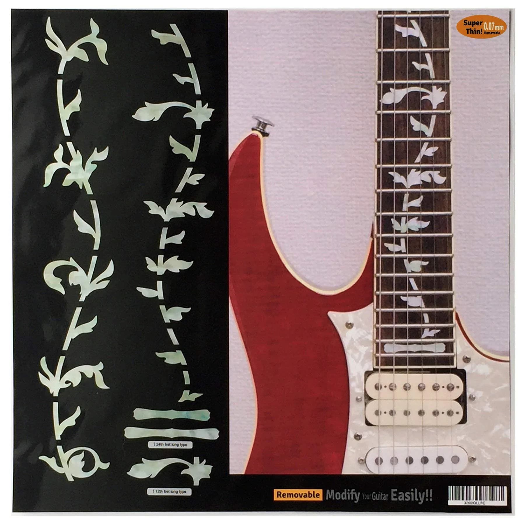 Inlaystickers Tree Of Life Fret Markers White Pearl | Guitar Fretboard Inlay Stickers — White Pearl