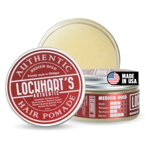 Lockhart's Goon Grease Oil Pomade for Men, Medium Hold Shine, 3.4 oz | Versatile styling, natural finish, infused with sandalwood & vetiver thumbnail 1