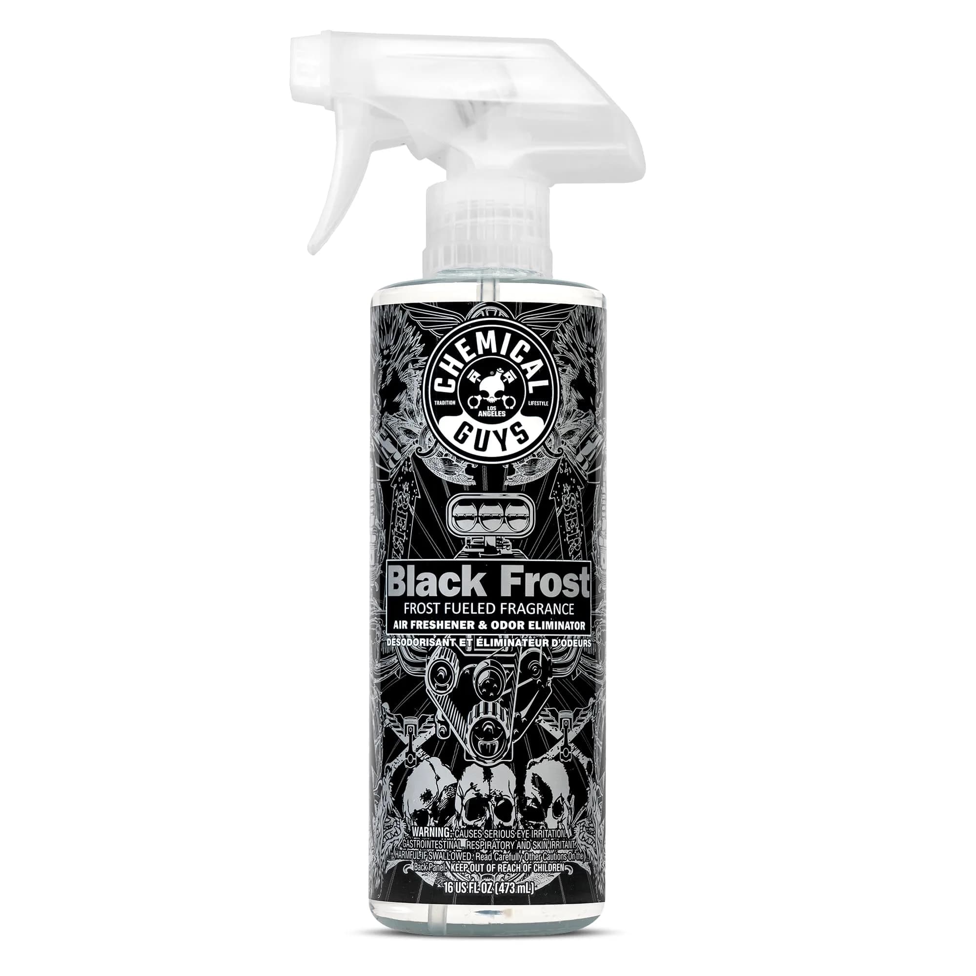 Chemical Guys Black Frost Air Freshener & Odor Neutralizer Spray 473ml (16 fl oz) | Bold Masculine Scent for Cars & Homes - main product image