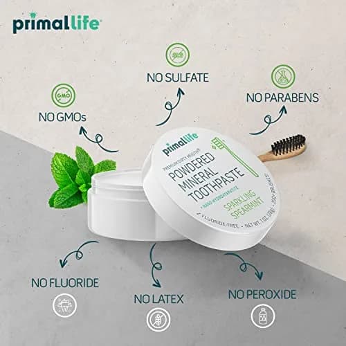 Primal Life Organics - Dirty Mouth Toothpowder Spearmint 1 oz | Organic, Vegan, Paleo Oral Care thumbnail 5