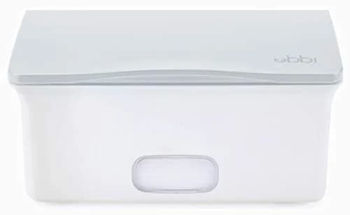 Ubbi Baby Wipes Dispenser with Weighted Plate, Gray | Easy One-Handed Wipe Access thumbnail 2
