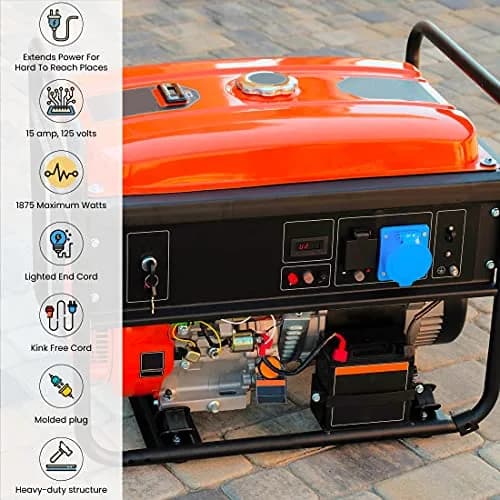 GoGreen Power GG-14025 7.62 m (25 ft) Contractor Grade SJTW Outdoor Extension Cord with Lighted End | Heavy Duty 15 Amp, 125 Volt thumbnail 6