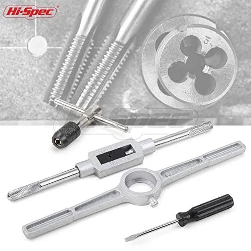 Hi-Spec 39 Piece SAE & Metric Tap & Die Set with Screw Pitch Gauge | Cut, Chase & Thread Metals thumbnail 5