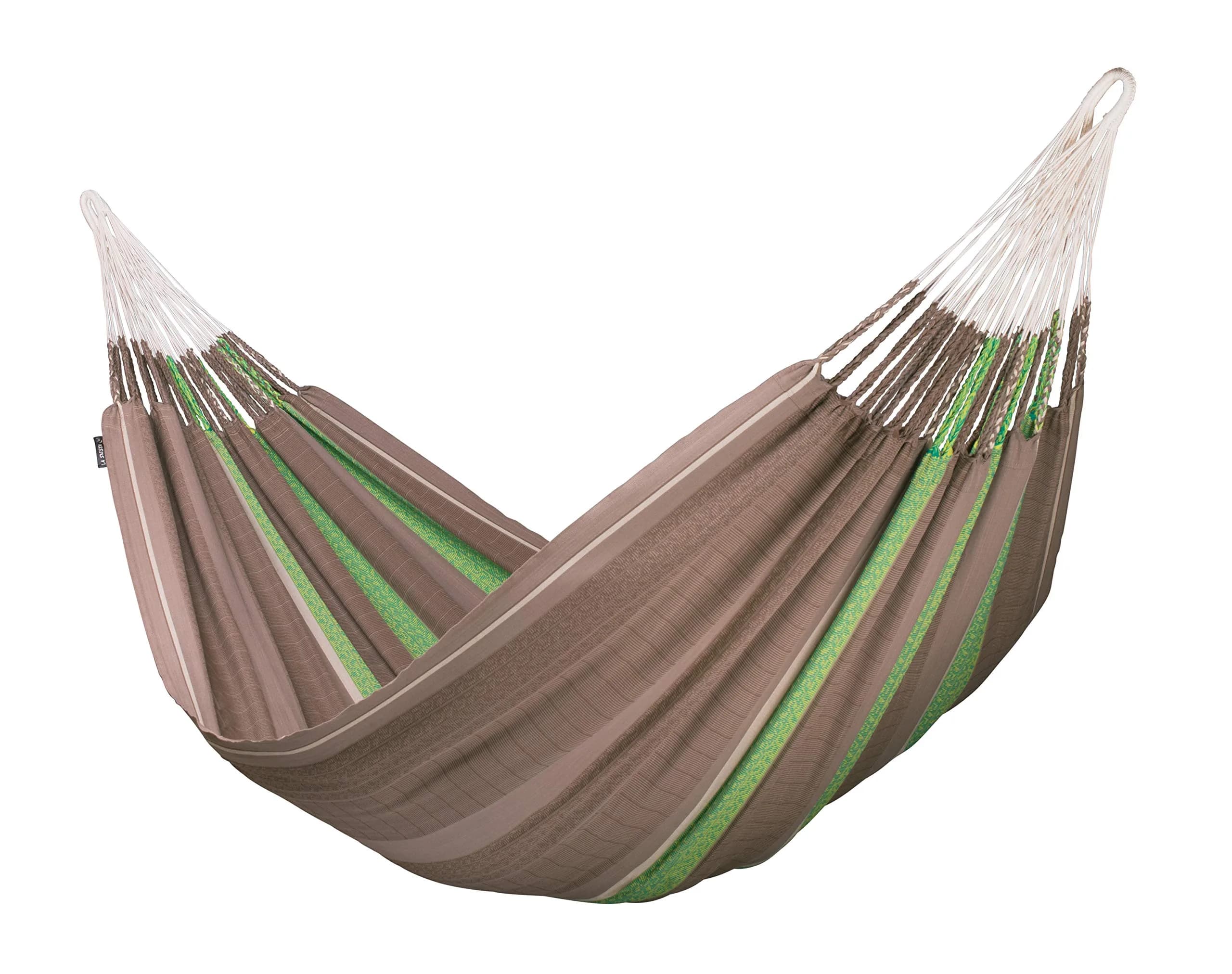 LA SIESTA Flora Hammock XL King | Organic Cotton, Max 440 Lbs, Family Relaxation — Chocolate / XL (King)
