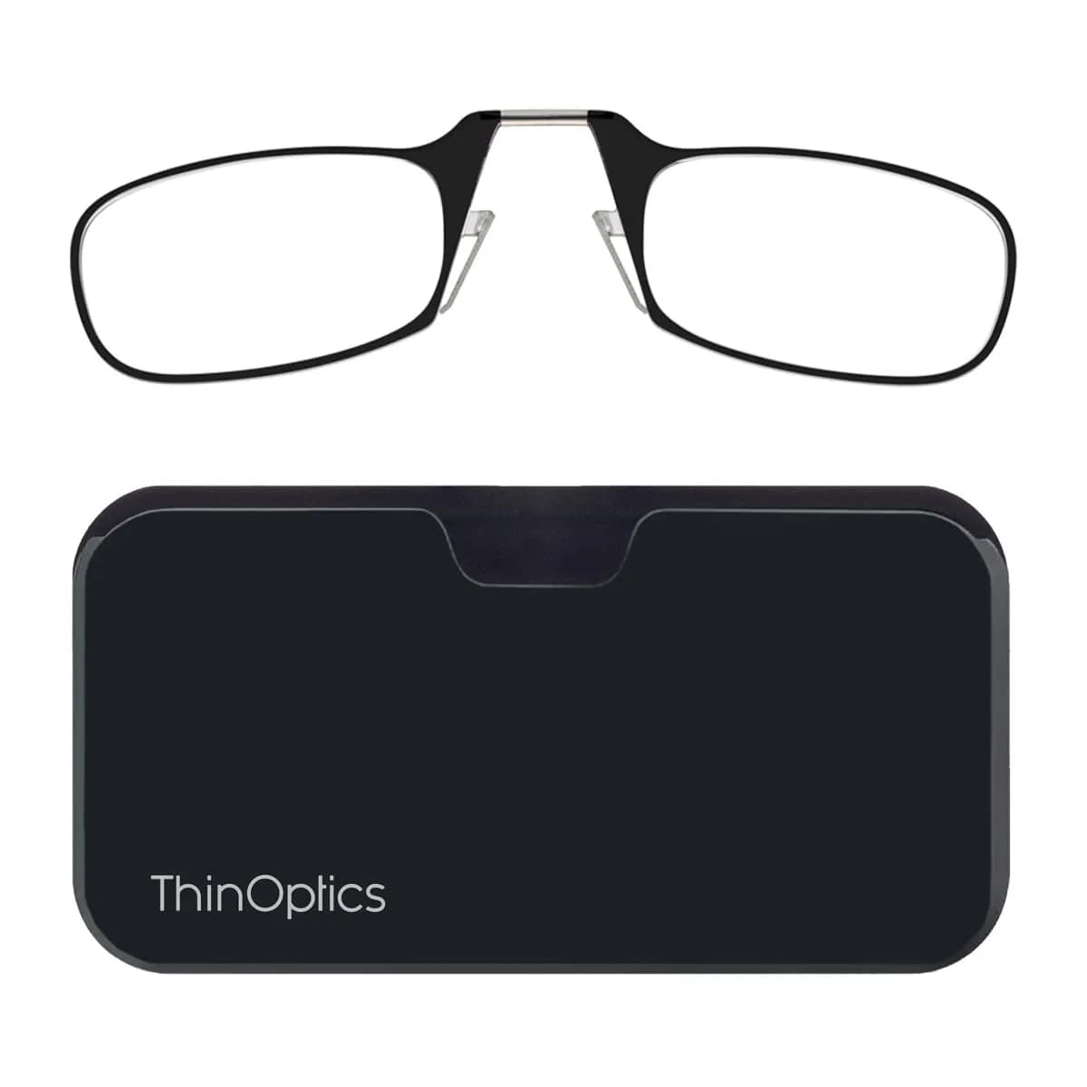ThinOptics Pod Reading Glasses - Slim Armless Pocket Readers 2x | Ultra-Light, Portable & Durable