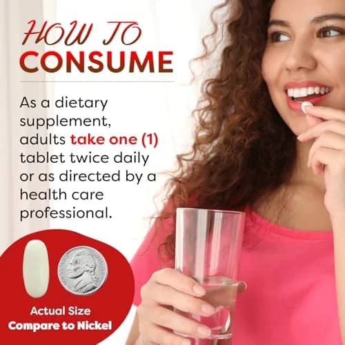 Best Naturals L-Arginine L-Citrulline Complex Tablets 250 Count | 1000mg Per Tablet, 3rd Party Tested thumbnail 2