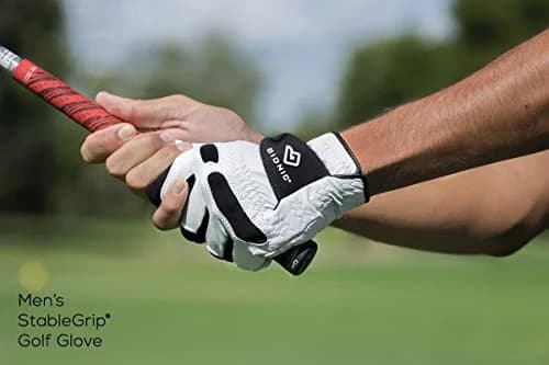 Bionic Men's StableGrip Golf Glove White Large | Patented Natural Fit Leather Support thumbnail 5
