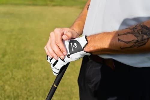 Bionic Men's StableGrip Golf Glove White Large | Patented Natural Fit Leather Support thumbnail 3