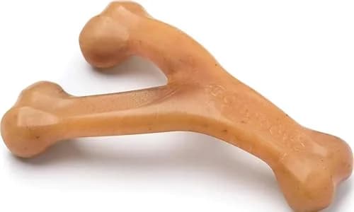 Benebone Wishbone Durable Dog Chew Toy for Aggressive Chewers, Real Chicken Flavor, Medium, 17cm (6.7in) thumbnail 1