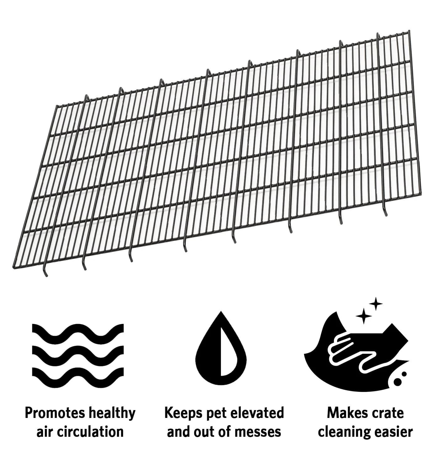 MidWest Homes for Pets MidWest Floor Grid for Dog Crate | Elevated, Durable Vinyl Coated Floor Grid for Intermediate Metal Crates thumbnail 2