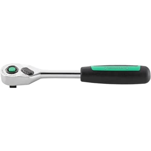 Stahlwille 12111020 QuickRelease Reversible Ratchet No. 435QR N, Fine Tooth, 80 Teeth, 194mm, Made in Germany thumbnail 1