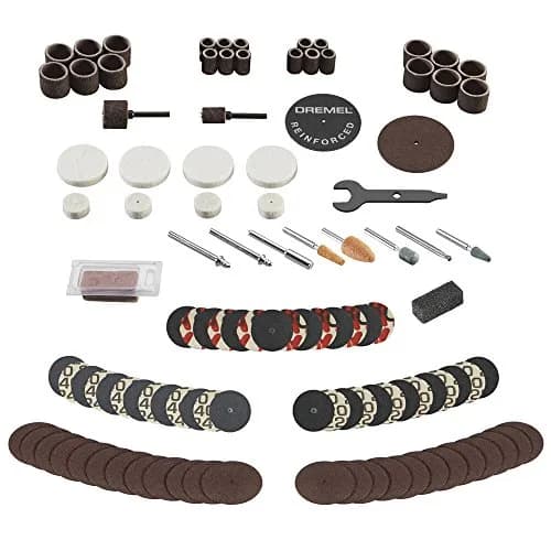 Dremel 709-02 110-Piece All-Purpose Rotary Tool Accessory Kit with Storage Case, Gray | Carving, Sanding, Grinding, Cutting, Polishing thumbnail 2