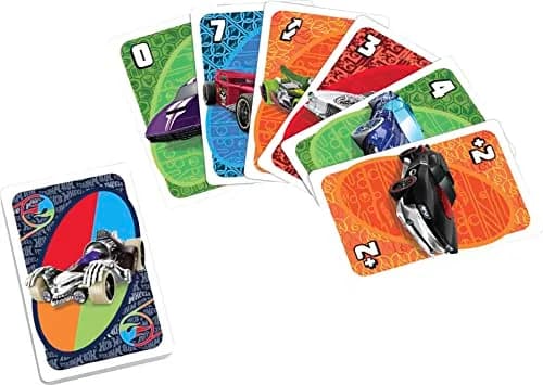 Hot Wheels UNO Matching Card Game 112 Cards | Kids & Adults Game Night Fun thumbnail 5