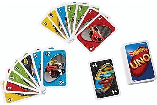 Hot Wheels UNO Matching Card Game 112 Cards | Kids & Adults Game Night Fun thumbnail 3
