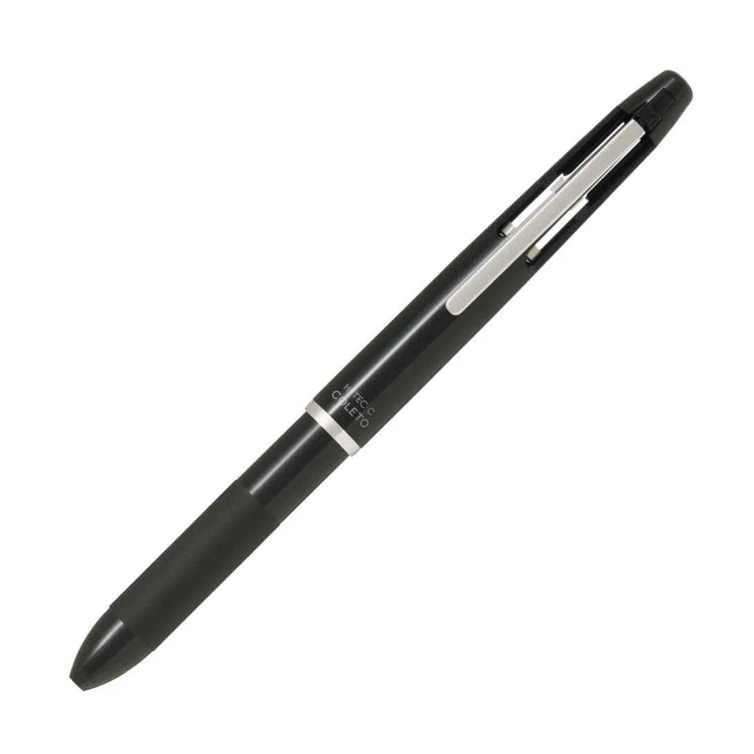PILOT Hi-Tec-C Coleto 500 Multi Pen Body, Black, 4-Cartridge Capacity | Smooth Ink Flow Writing Instrument — Black