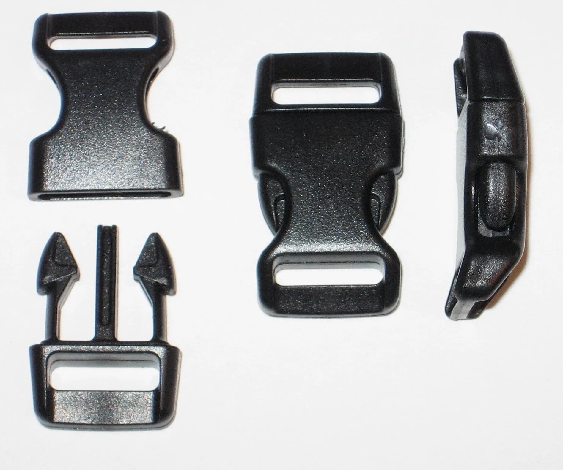 Import 1/2" Curved Side Release Buckles for Paracord Bracelets | Comfortable Fit, 5-250 Count - main product image