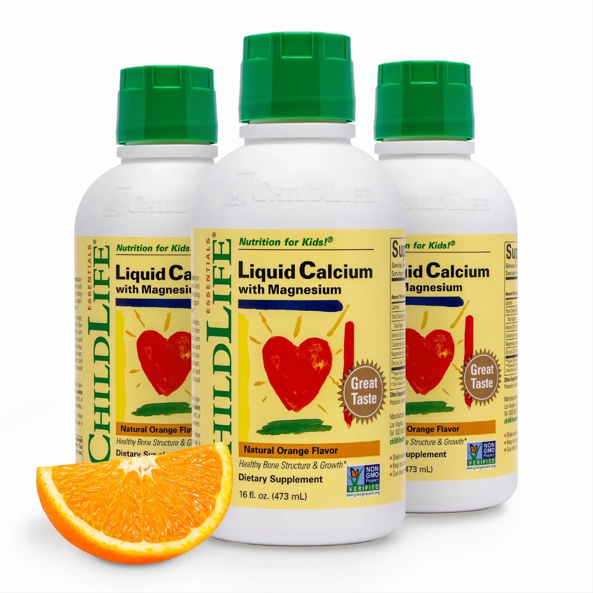 ChildLife Essentials Liquid Calcium Supplement for Kids, 16 fl Oz (4 Pack) | Supports Healthy Teeth & Bones in Children — White