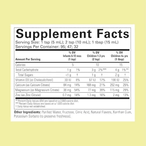 ChildLife Essentials Liquid Calcium Supplement for Kids 16 fl Oz | Supports Bone & Teeth Growth thumbnail 2