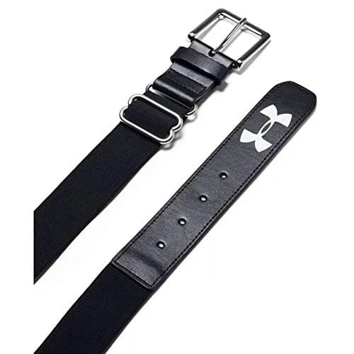 Under Armour Men's UA Baseball Belt Black 2" (5.08 cm) | Elastic Webbing with Polyurethane thumbnail 1
