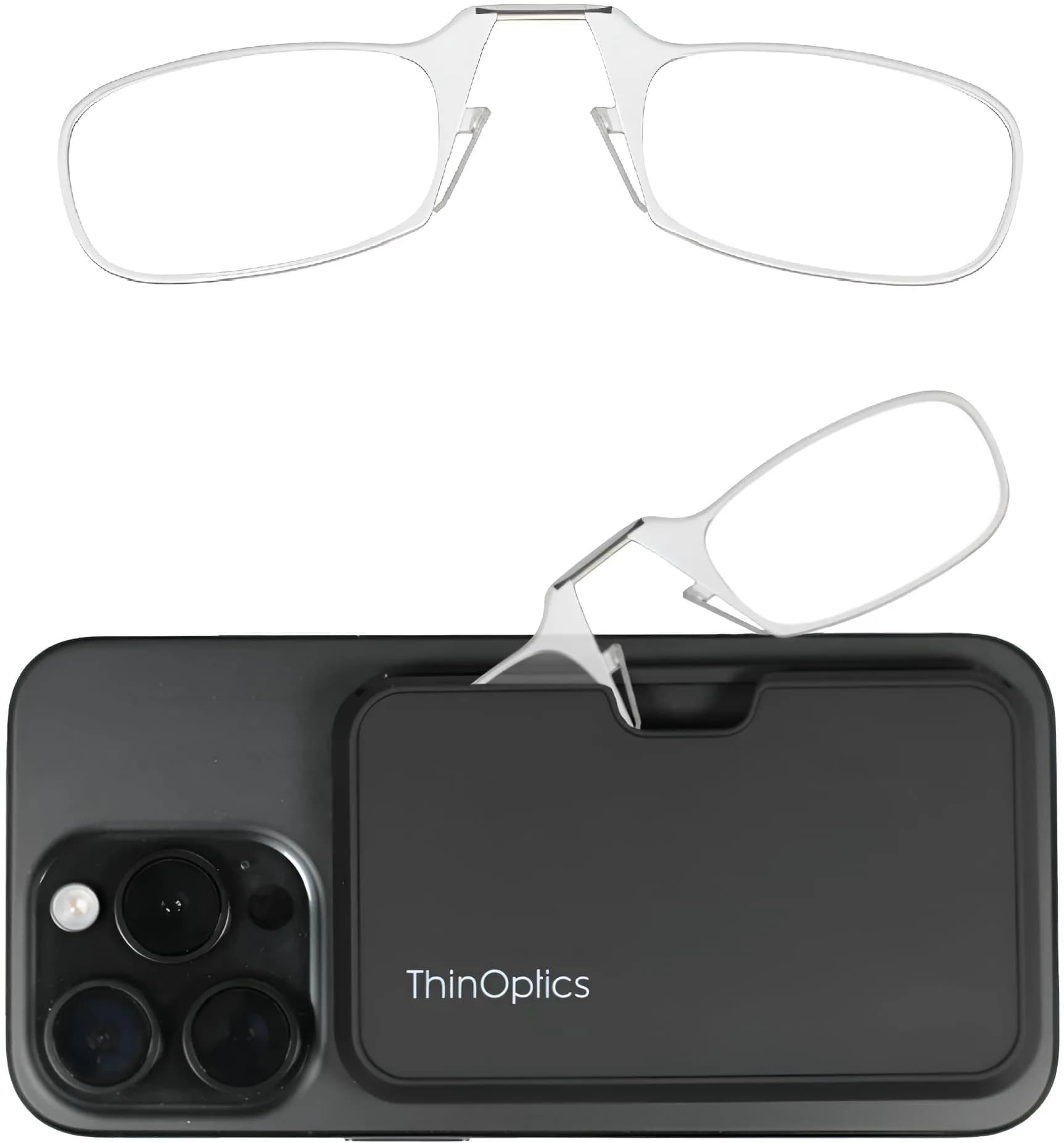 ThinOptics Pod Reading Glasses - Slim Armless Pocket Readers 44mm | Ultra-Light, Portable Vision Aid
