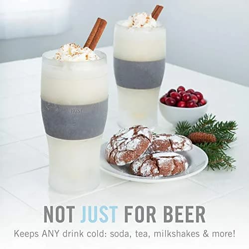 Host Freeze Beer Glasses, Set of 2, 16 oz Pint Tumblers | Keep Beer Ice Cold for Hours thumbnail 6