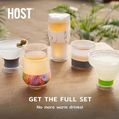 Host Freeze Beer Glasses, Set of 2, 16 oz Pint Tumblers | Keep Beer Ice Cold for Hours thumbnail 7