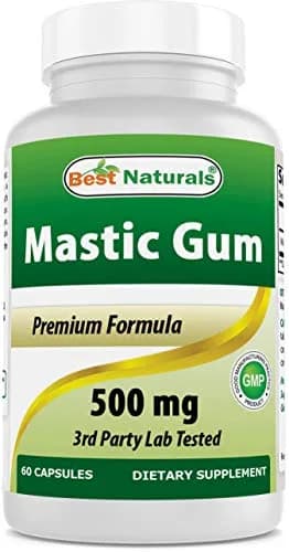 Best Naturals Mastic Gum Capsules 500 mg 60 Count | Supports Gastric Health thumbnail 4