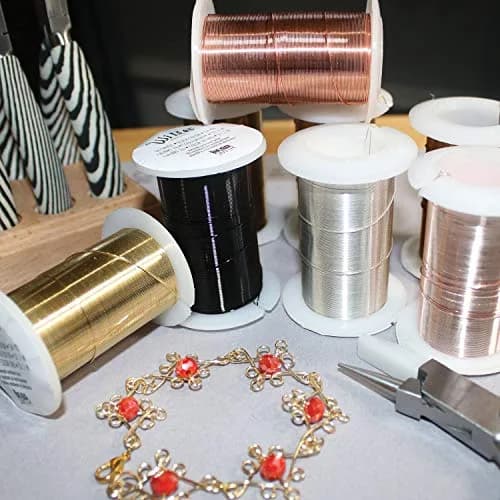 The Beadsmith Copper Jewelry Wire 20 Gauge Silver Color 13.72m (45 Ft) | Tarnish-Resistant for Crafts thumbnail 5