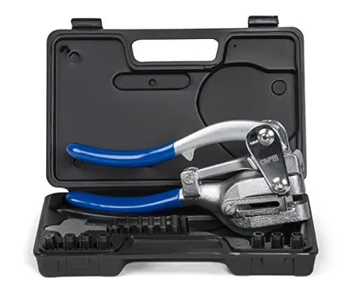 Capri Tools CP21050 Metal Hole Punch Set 16 Piece | Punch Through Thick Metal with Ease thumbnail 1
