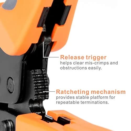 IWISS SN-48B Crimping Tool 190mm | Precise 26-16AWG Crimper for Connectors thumbnail 4