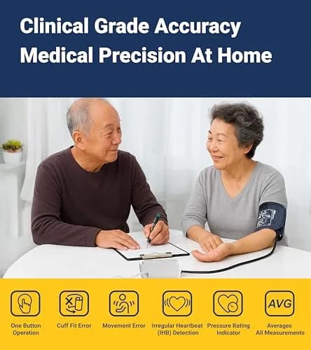 A&D Medical UA-767FAC Automatic Blood Pressure Monitor | 22-42cm Wide Cuff, 4 Users, 60 Readings, AC Adapter thumbnail 3