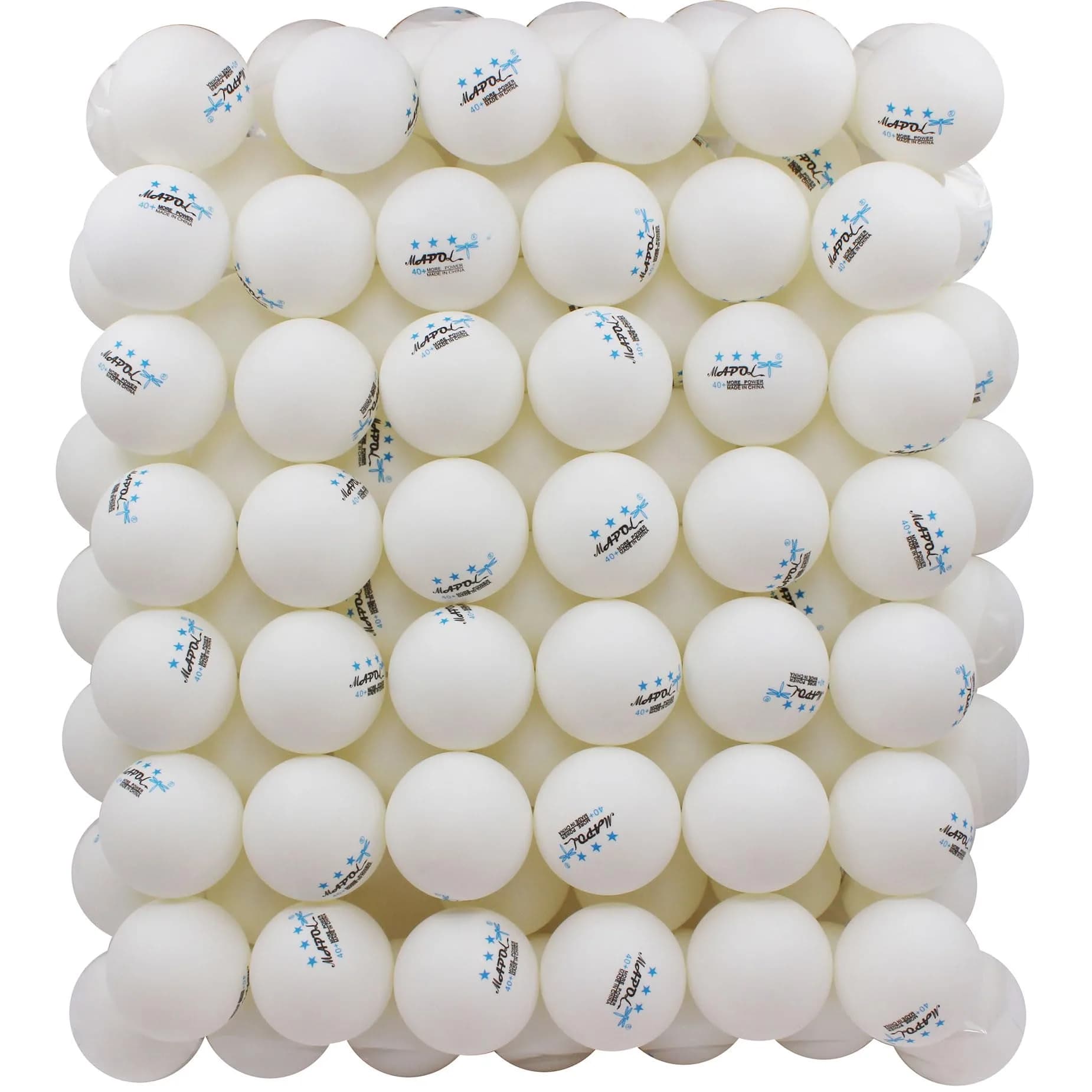 MAPOL 100ct White 3-Star Table Tennis Balls | Advanced Training Ping Pong Balls for All Skill Levels - main product image