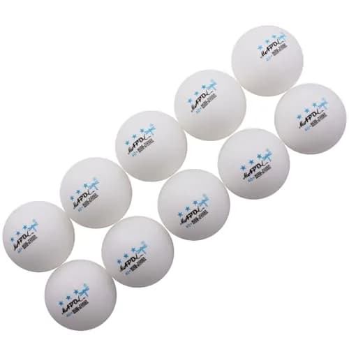 MAPOL 100ct White 3-Star Table Tennis Balls | Advanced Training Ping Pong Balls for All Skill Levels thumbnail 5
