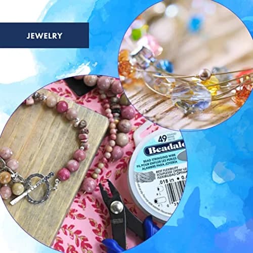 Beadalon 49-Strand Bead Wire .015" / 0.38 mm Bright 10 ft | Flexible Jewelry Wire for Beading Crafts thumbnail 6